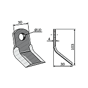 Mulcher Blade Curved Orec