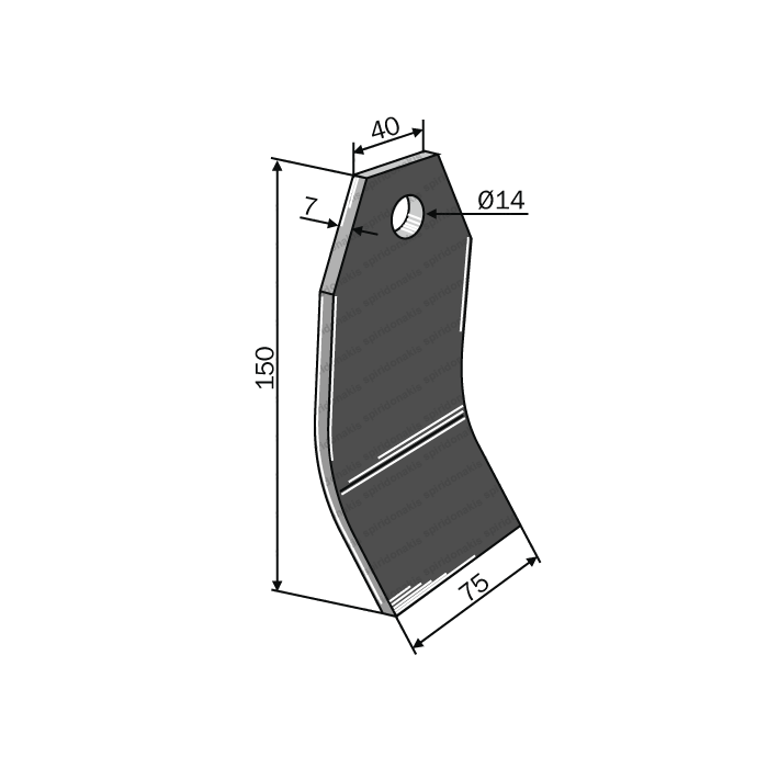 Mulcher Blade Taarup