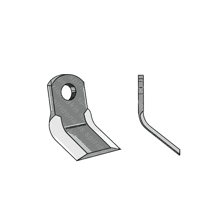 Mulcher Blade Curved 40x10