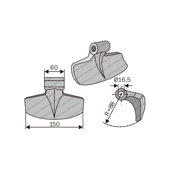 Mulcher Hammer RM11 Ø16,5