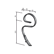 Ελατήριο GARY 25x8 με τρύπα (X.N.) Bianchi