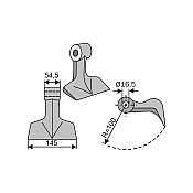 Mulcher Hammer RM150 Ø16,5 SABA