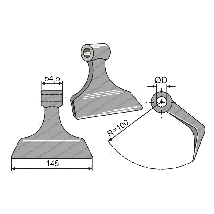 Mulcher Hammer RM150 Ø20,5 SABA