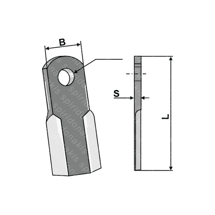 Mulcher Blade Straight 50x7