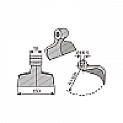 Mulcher Hammer RM10 Ø16,5 SABA