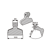 Mulcher Hammer RM1 Ø16,5 SABA