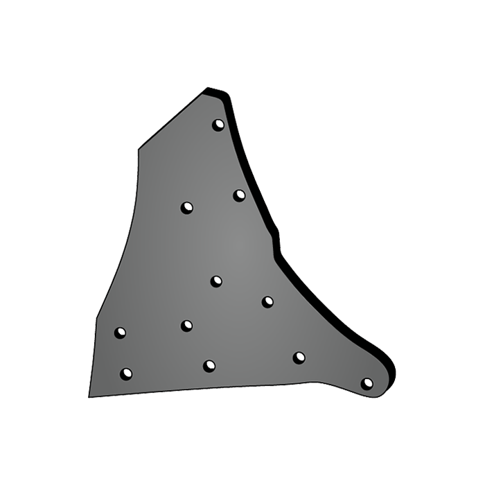 Plate for Saddle Curved KV Right Bellota