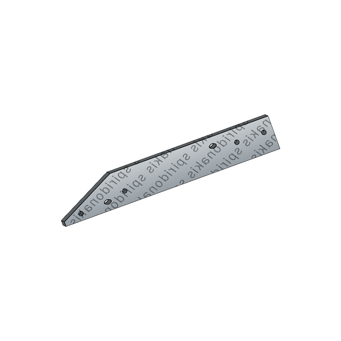 Landside Plough Overum-Agrolux-MF 96095 Left Agriforge 