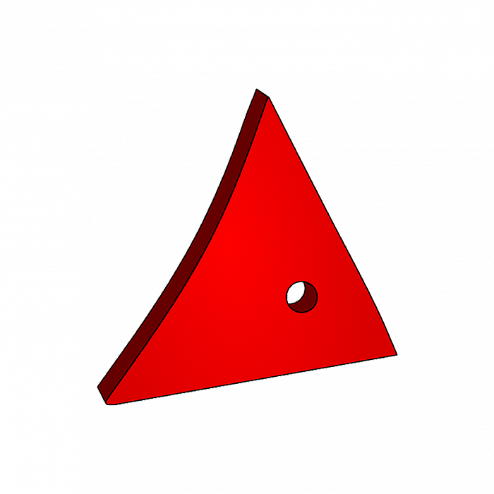 Triangular Shin Plough Kverneland 063240 Triangular Right Agriforge