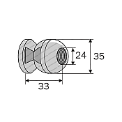 Ball Plough Kverneland 071256 M16x35