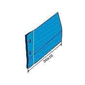 Πτερύγιο Πλαϊνό Καλλιεργητή Lemken 3374461 KF30 341x10 Αριστερό Agriforge