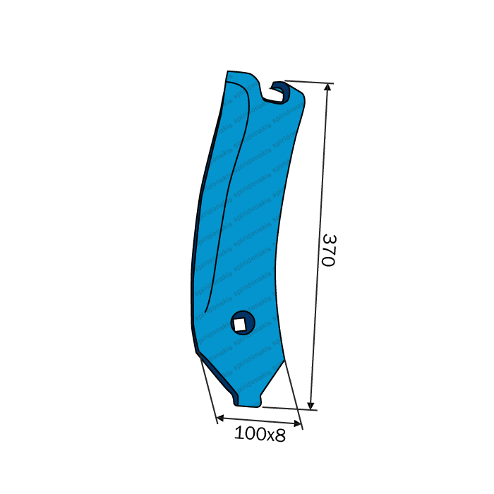 Cultivator Tine Wing Lemken 3374484 KL10 Central Agriforge