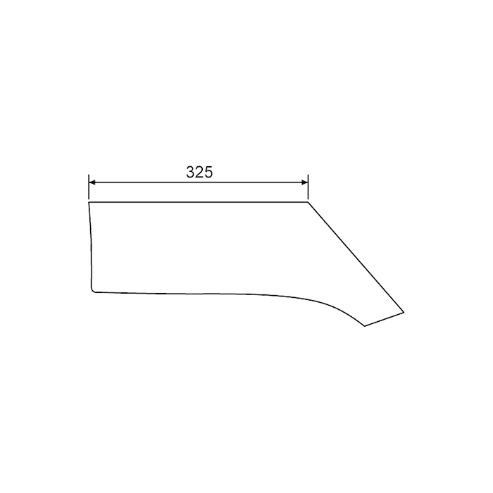 Share without Holes Pithagora 12'' Right 