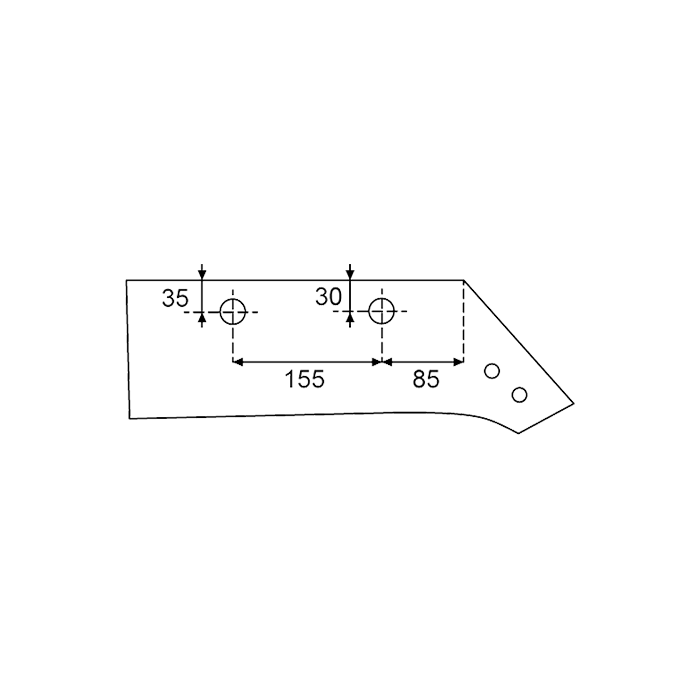 Share Plough Sarapanis 10'' with Holes for Point Right