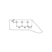 Share Plough Milona 1450-12-DT-CA3 12'' - 14'' without Support Right Bellota