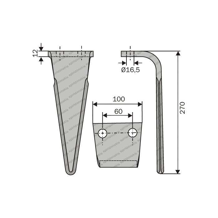 Power Harrow Tine Feraboli Berfor