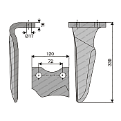 Μαχαίρι Σβολοτρίφτη Niemeyer 120x16