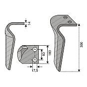 Μαχαίρι Σβολοτρίφτη Rau 100x14