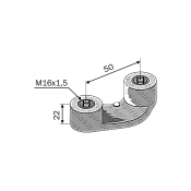 Υποδοχή βιδών ΚΚ50 Φ16x1.5
