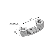 Υποδοχή βιδών ΚΚ68 Φ16x1.5
