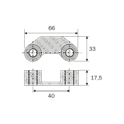 Power Harrow Support Center-Center ΚΚ40 Φ14x1.5