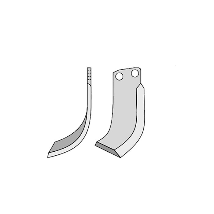 Rotary Cultivator Blade Kuhn Angular 90x8 Right Berfor