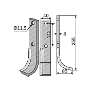 Rotary Cutliavtor Blade Rotavator-Okadet 40x8 Rotary Cutliavtor Blade Rotavator-Okadet 40x8