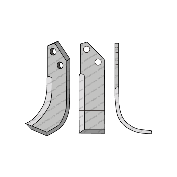 Rotary Cultivator Blade Agria Honta 50x6