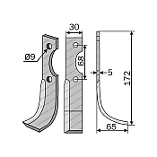 Rotary Cultivator Blade Benassi 30x5