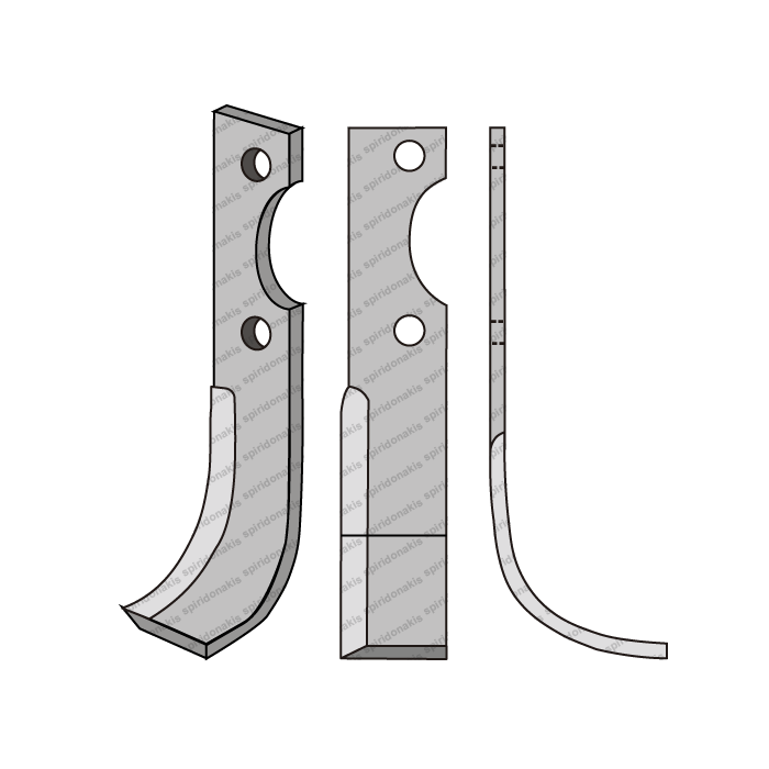 Rotary Cultivator Blade Benassi 40 40x5