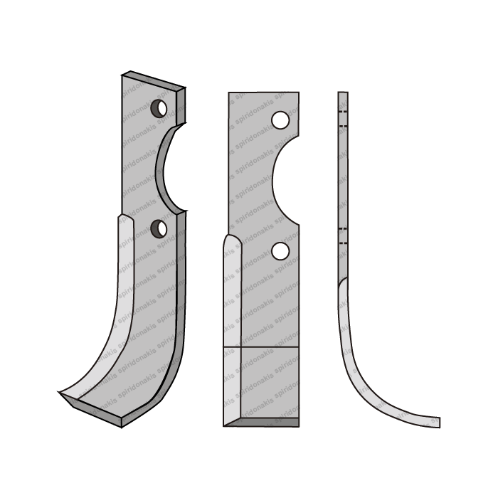 Rotary Cultivator Blade Benassi 45x5