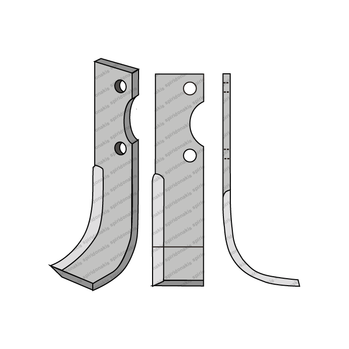 Rotary Cultivator Blade Ferrari 34E 45x6