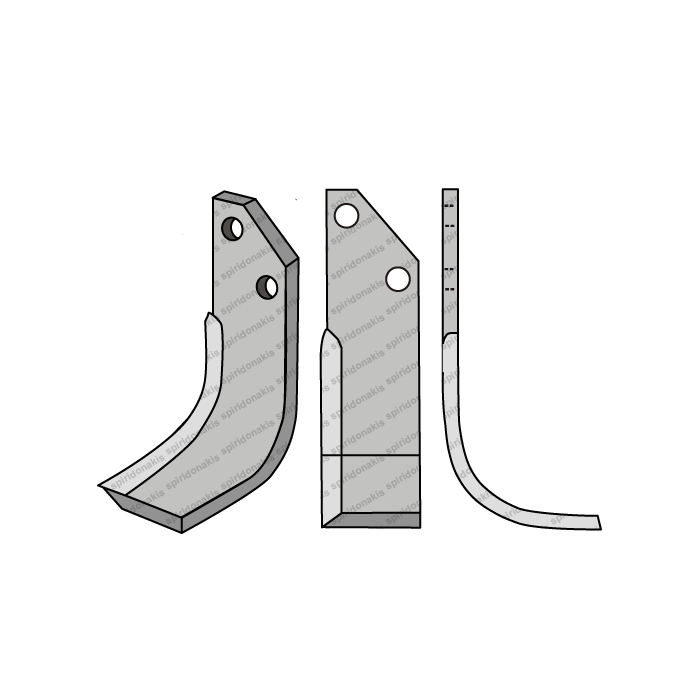 Rotary Cultivator Blade Ferrari 60x6