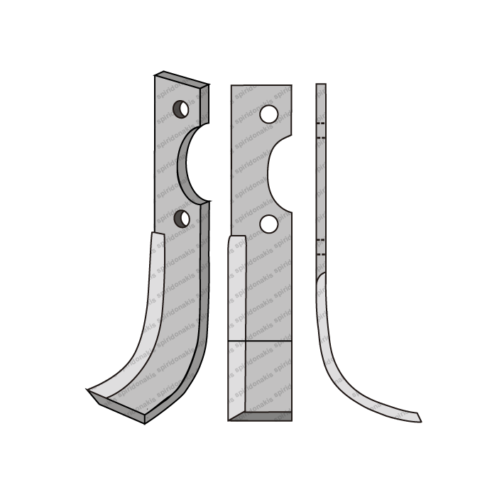 Rotary Cultivator Blade 36x6