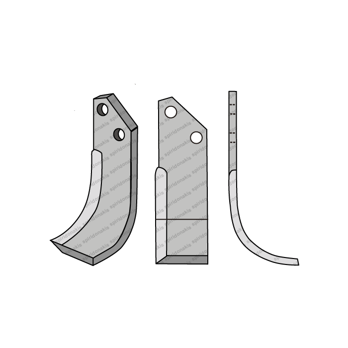 Rotary Cultivator Blade Patis-Gemka 50x6