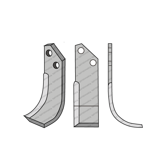 Rotary Cultivator Blade Dimitriou-Armatha 50x6