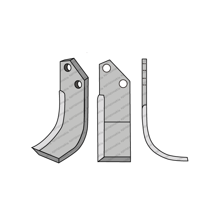 Rotary Cultivator Blade Tsikos-Psaltidis 60x6