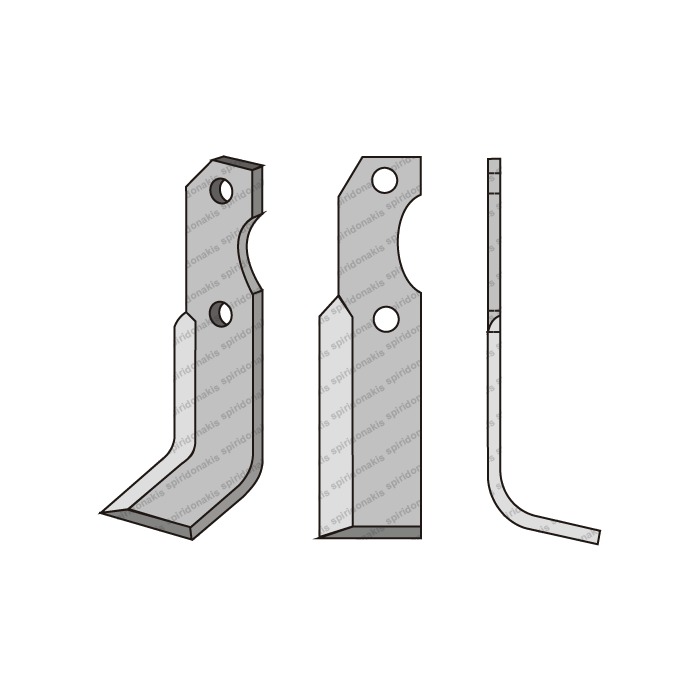 Rotary Cultivator Blade Grillo BT 45x6