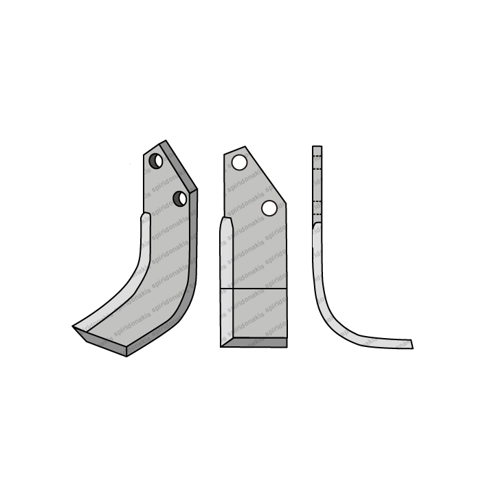 Rotary Cultivator Blade Konstantinidis 