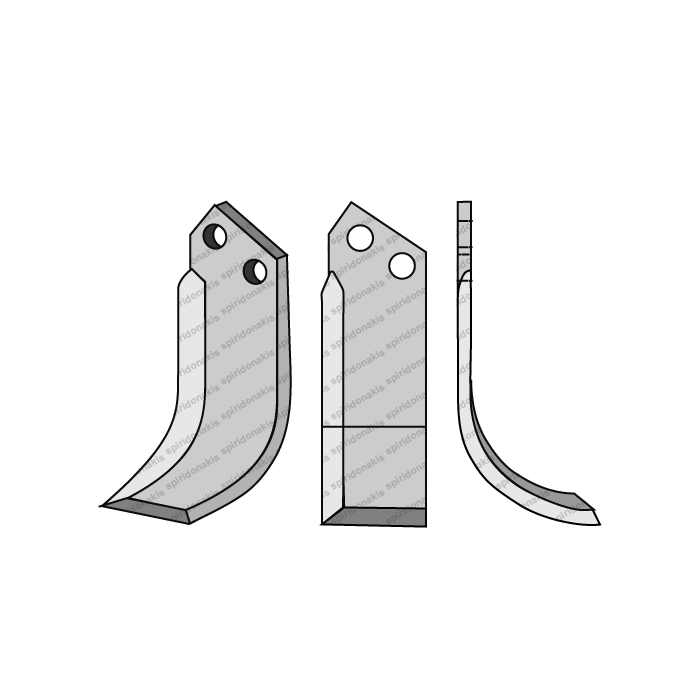 Rotary Cultivator Blade Sep Oval