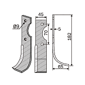 Μαχαίρι Benassi 50 E.T. 45x5