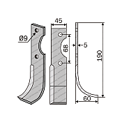 Μαχαίρι Benassi 50 E.T. 45x5 Δεξί