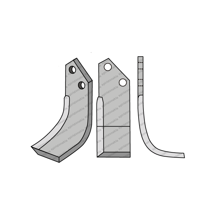 Rotary Cultivator Blade Doni 200 70x6