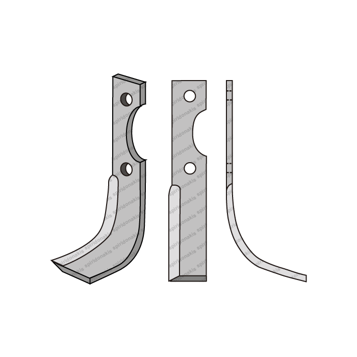 Rotary Cultivator Blade Ferrari 71E 35x5