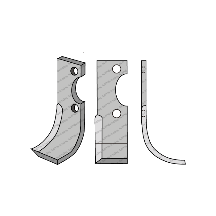 Rotary Cultivator Blade FM-Benassi 95 50x6