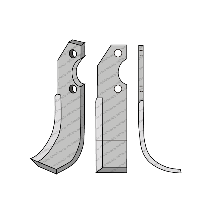 Rotary Cultivator Blade FM-Grillo 11000 50x6