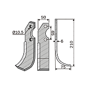 Rotary Cultivator Blade FM-Grillo 11000 50x6