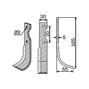 Rotary Cultivator Blade BSC-SEP 30x5