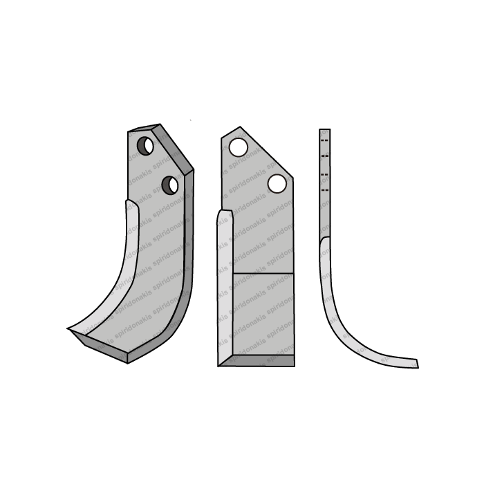 Rotary Cultivator Blade 60x6 Turkey Type