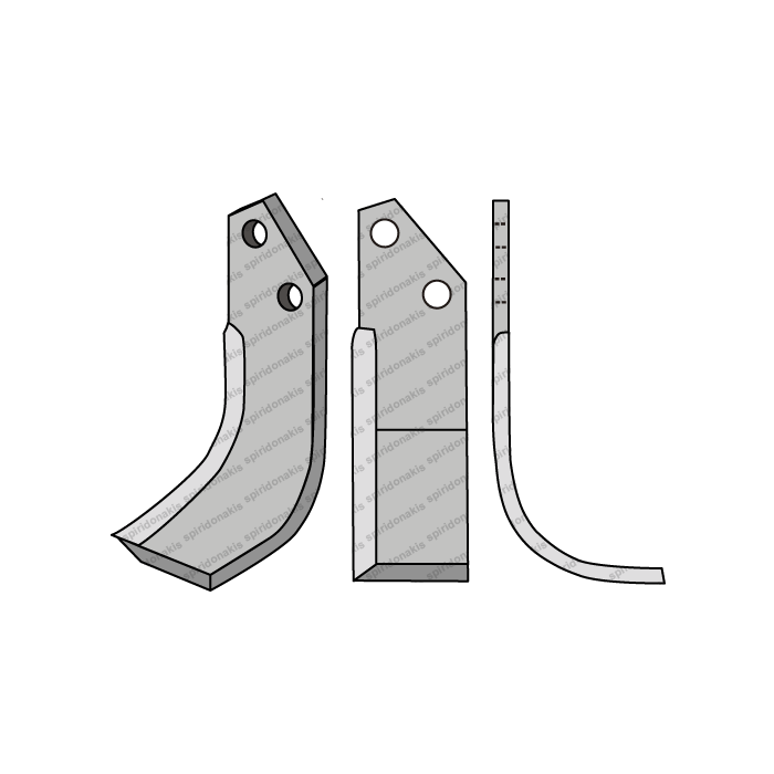 Rotary Cultivator Blade 60x6 Terra